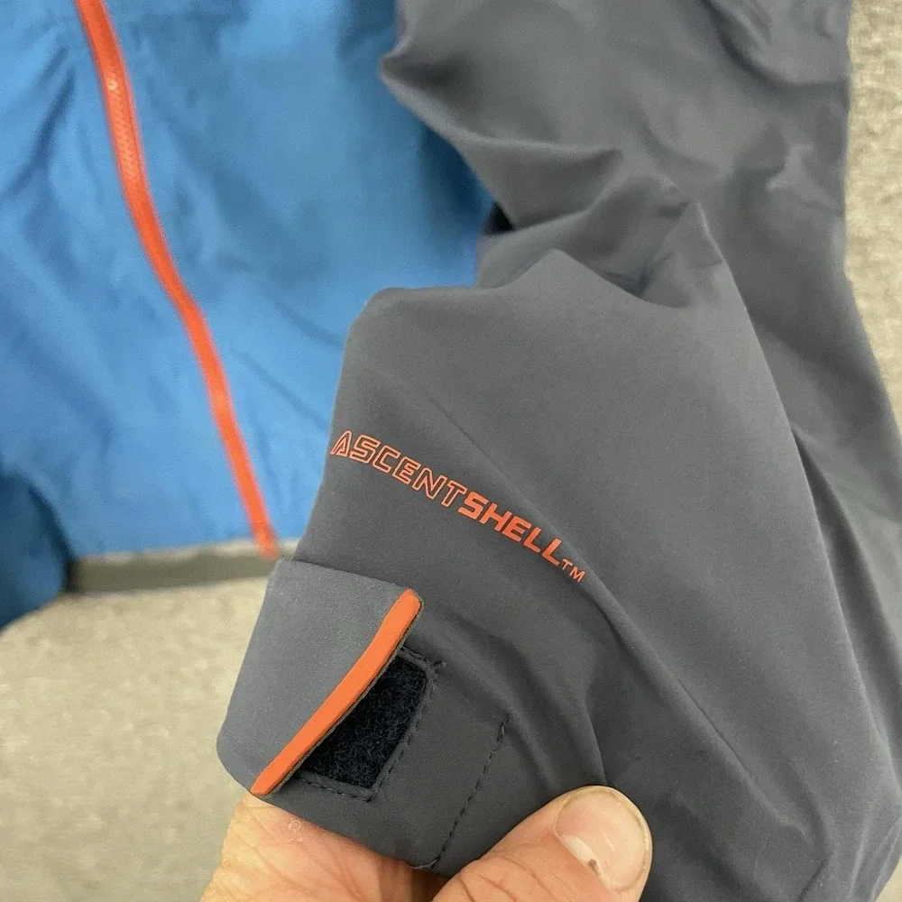 Outdoor Research Skyward II Jacket Mens Large Blue AscentShell Hooded Ski Shell